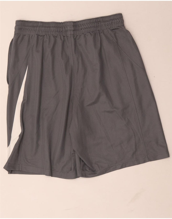 Nike Herre Dri Fit grafiske sportsshorts 2XL Grå polyester