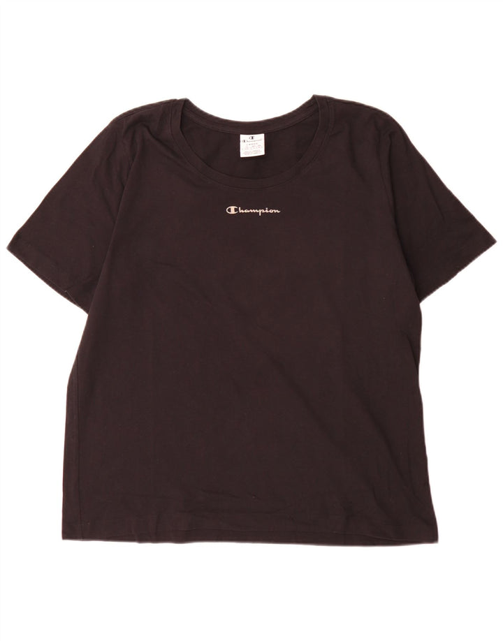 Champion Herre T-Shirt Top Stor Sort