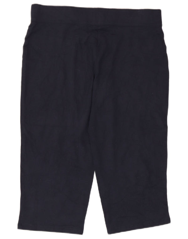 Marks & Spencer Dame Capri træningsdragt Bukser UK 12 Medium Navy Blue