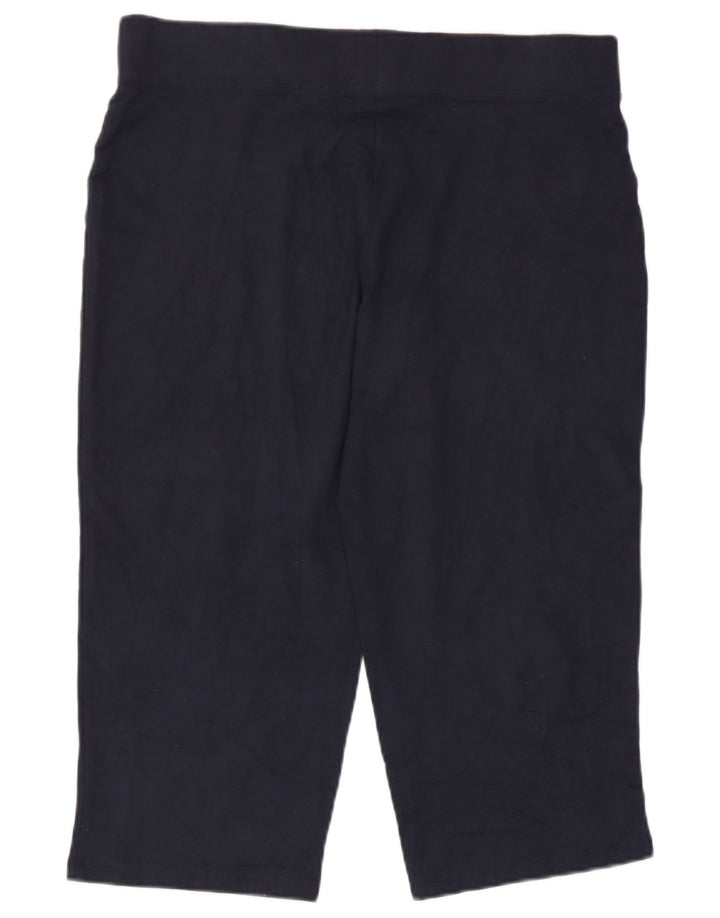 Marks & Spencer Dame Capri træningsdragt Bukser UK 12 Medium Navy Blue