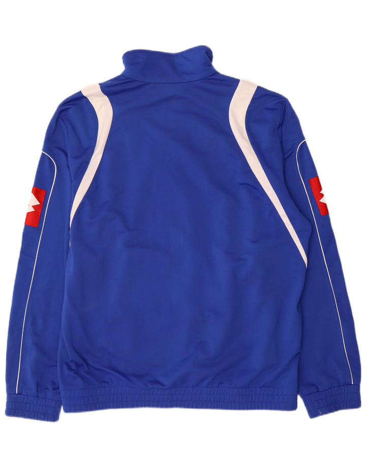 Lotto Herre grafisk træningsdragt Topjakke XL Blå Colourblock Polyester