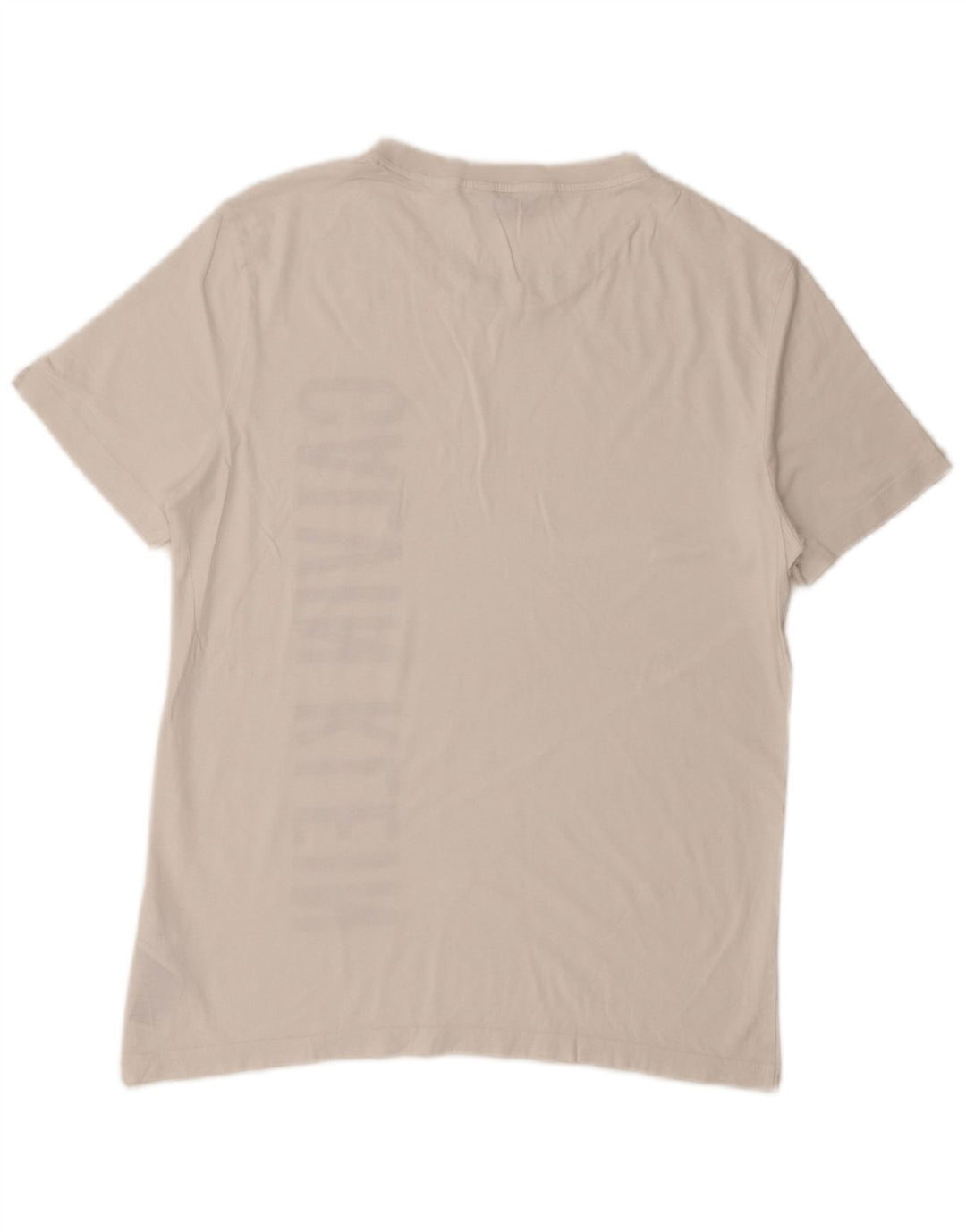 Calvin Klein Herre grafisk T-shirt Top Medium Hvid Bomuld