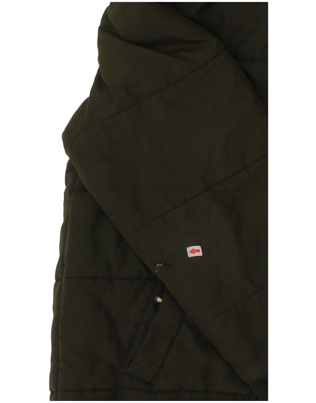 Adidas drenge hættepolstret jakke 7-8 år Khaki Polyester