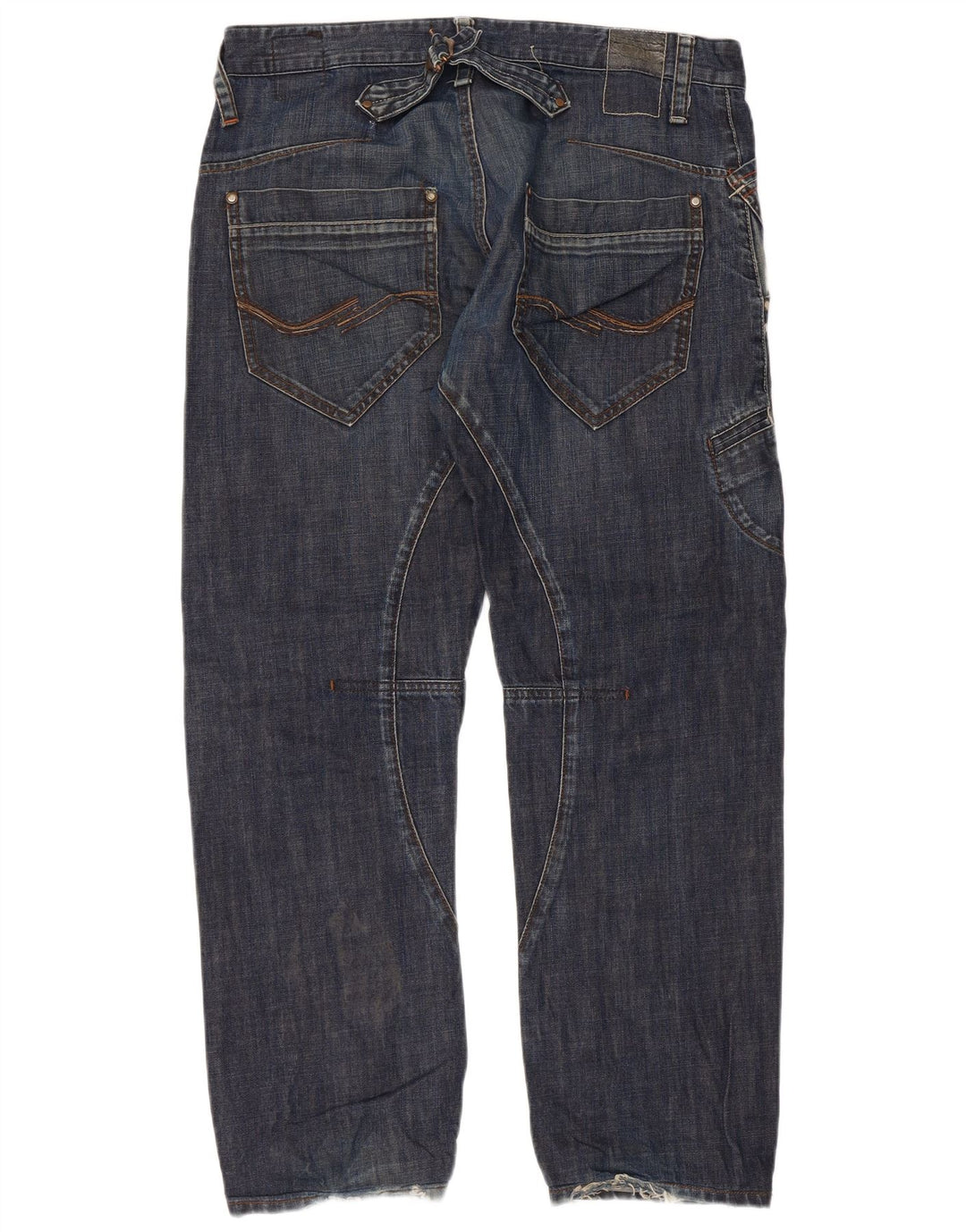 JACK & JONES Straight jeans til mænd W36 L29 blå bomuld