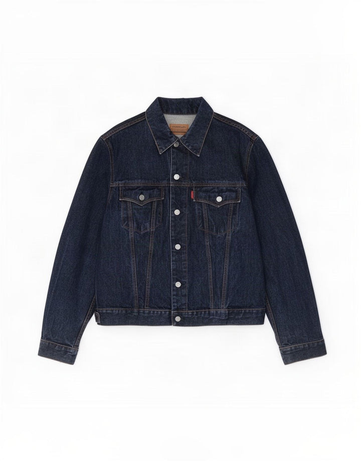 Casucci Herre Keegan Denim Jacket UK 38 Medium Navy Blue