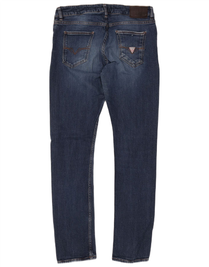 GUESS Dame Miami Skinny Jeans W34 L31 Blå Bomuld