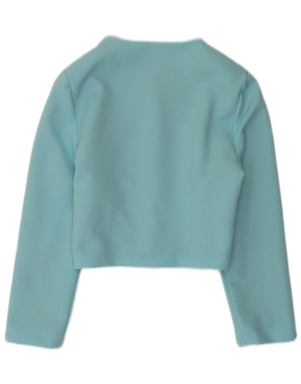 Vintage Dame Bolero Jacket UK 10 Small Blue