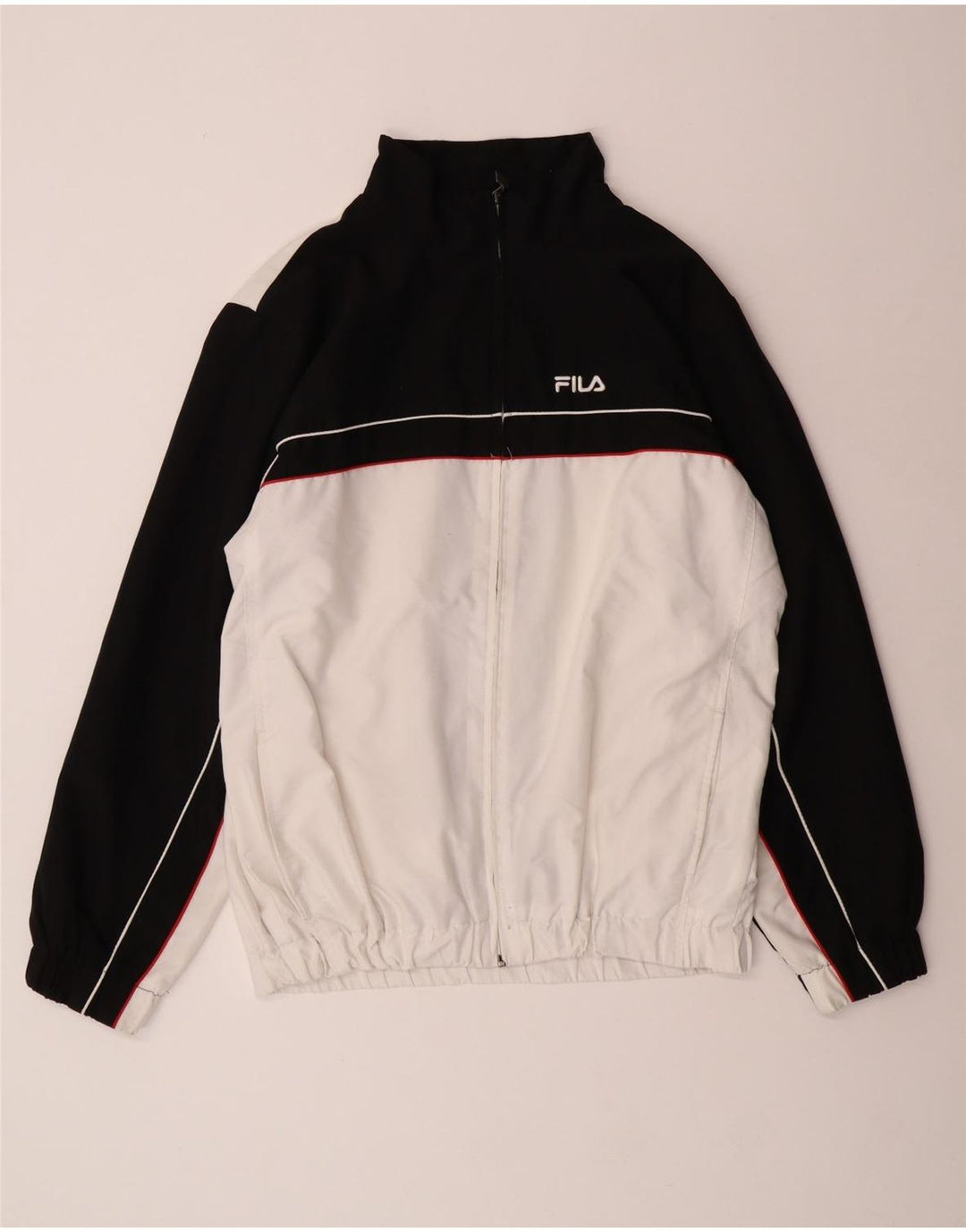 Fila Træningsdragt til mænd Topjakke Large Off White Colourblock Polyester