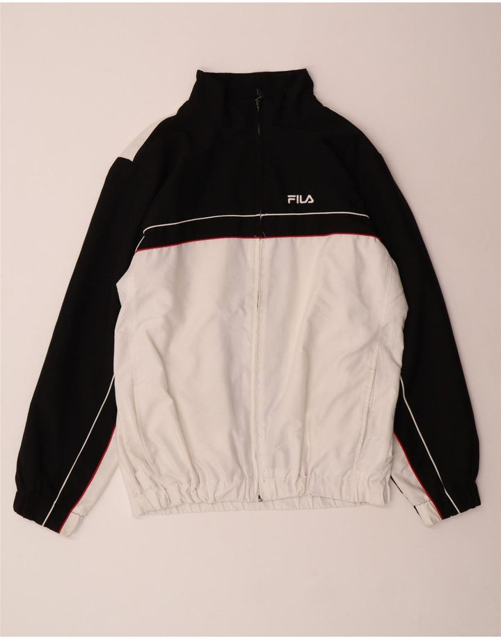 Fila Træningsdragt til mænd Topjakke Large Off White Colourblock Polyester