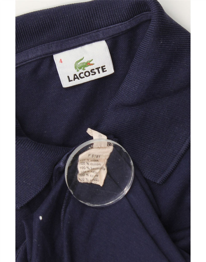 Lacoste Langærmet Polo Shirt til mænd Størrelse 4 Medium Navyblå Bomuld