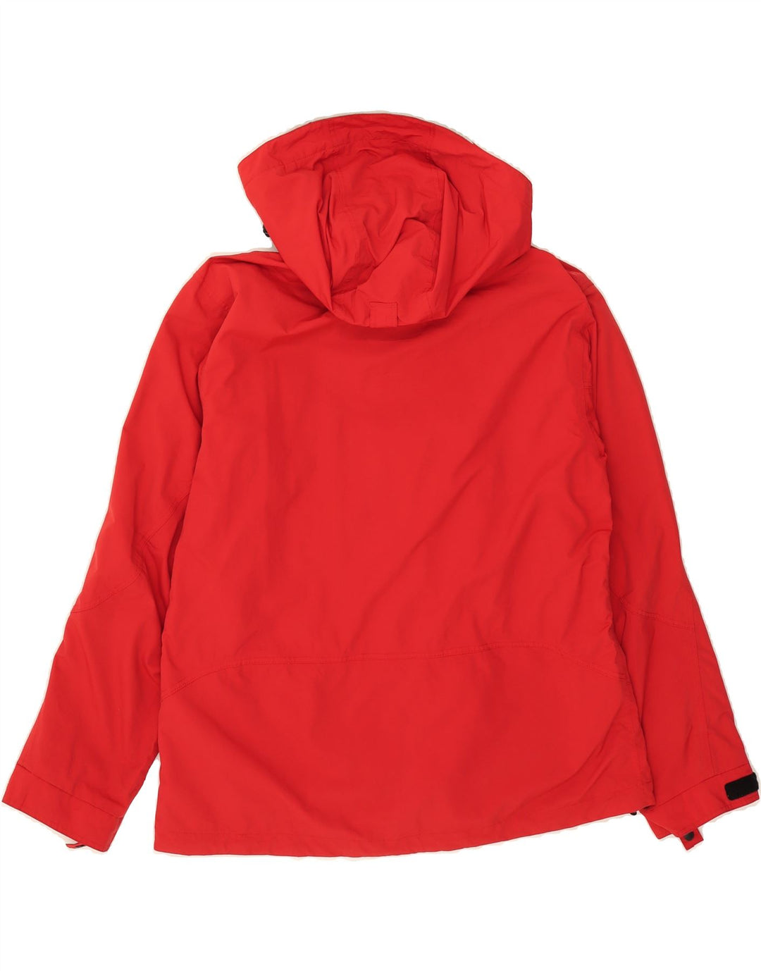 VINTAGE Womens Hooded Windbreaker Jacket EU 42 Large Red Polyamide Vintage Vintage and Second-Hand Vintage from Messina Hembry 