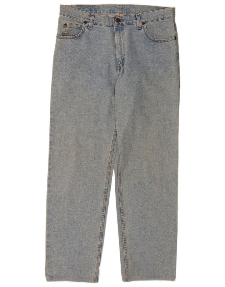 Lee Mens Brooklyn Straight Jeans W36 L30 Blå Bomuld