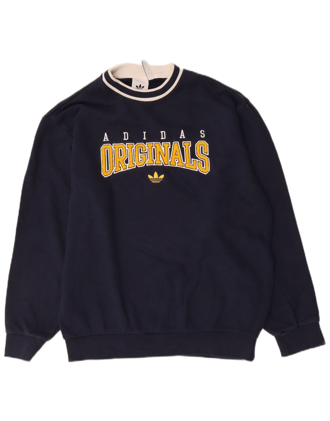 Adidas grafisk sweatshirt til mænd Medium marineblå bomuld