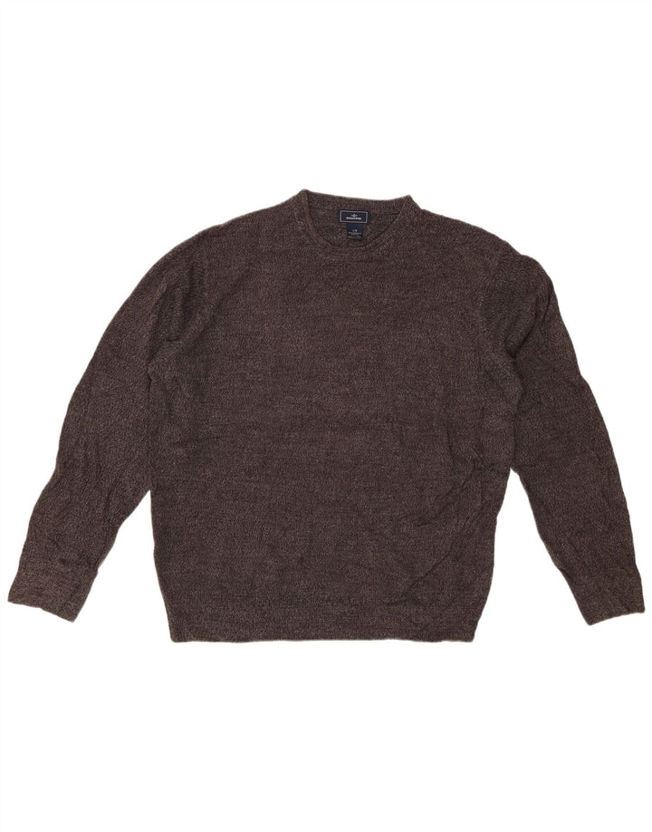 DOCKERS Herre Crew Neck Jumper Sweater Stor Grå Akryl