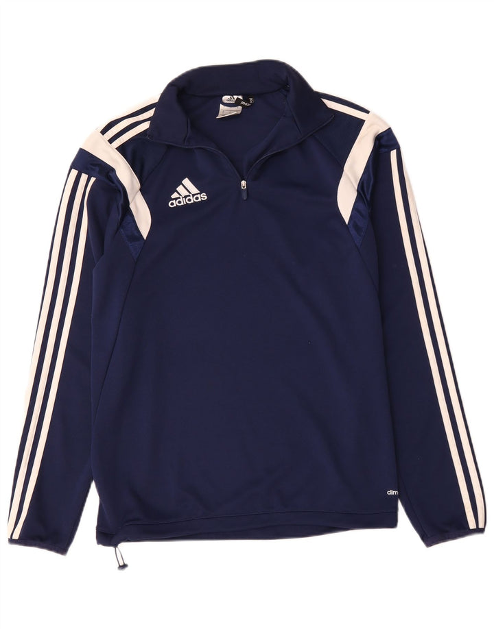 Adidas Herre Climacool Pullover Træningsdragt Top Small Navy Blue Colourblock