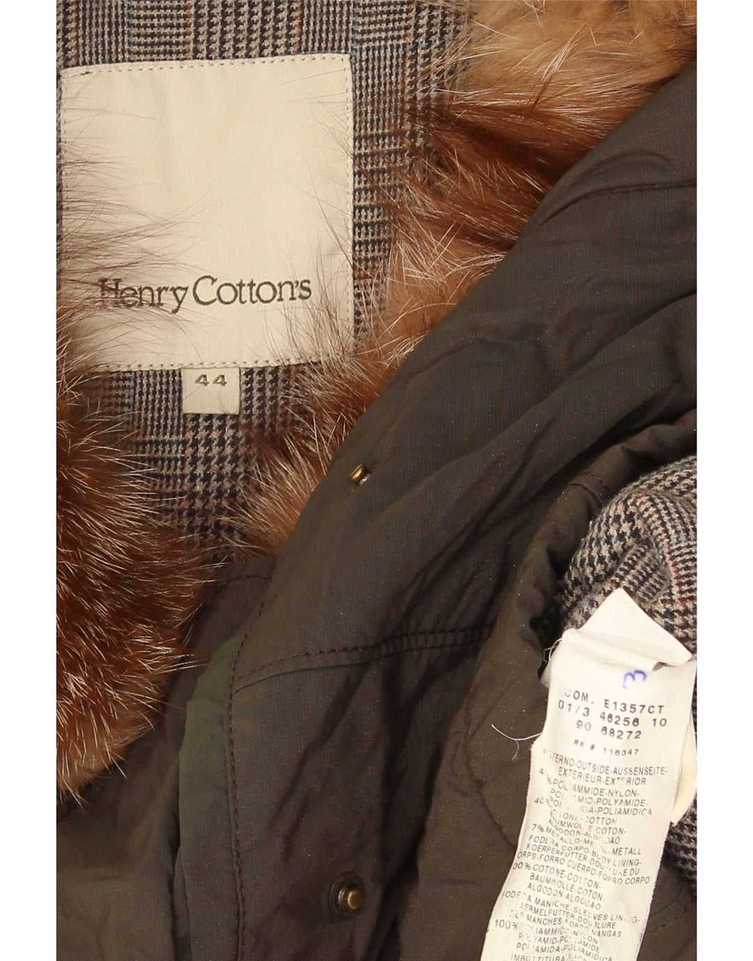 Henry Cottons Dame Parkajakke IT 44 Medium Grøn Nylon
