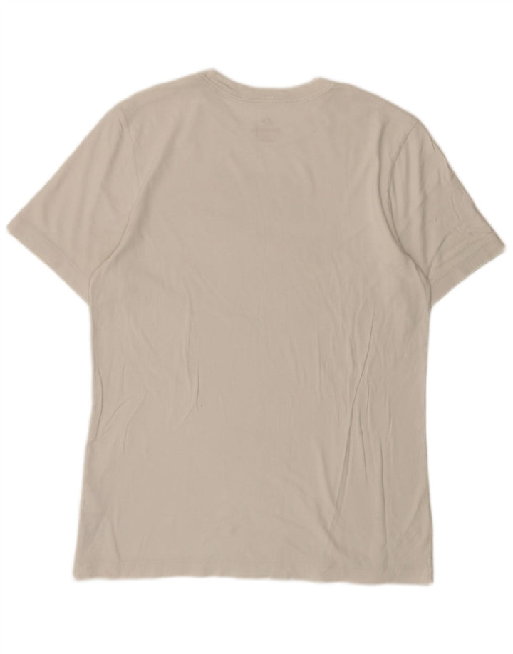 NIKE Mens Graphic T-Shirt Top Medium White Cotton