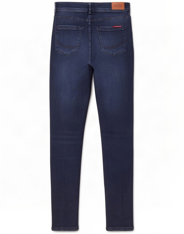 Superdry Dame Skinny Jeans W32 L32 Marineblå Bomuld