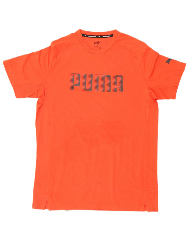 Puma Herre Grafisk T-Shirt Top Stor Rød