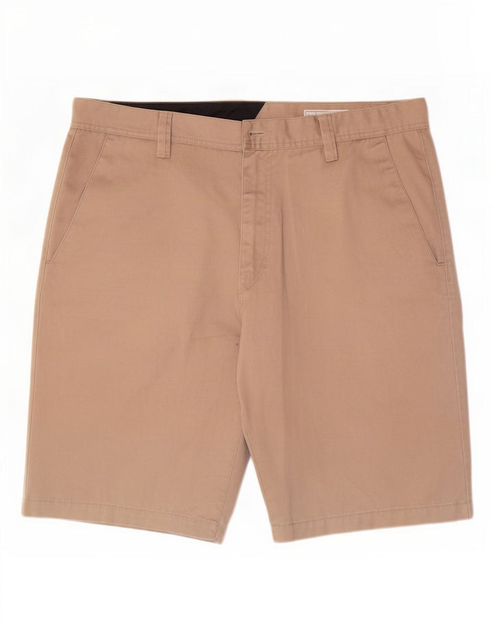 Volcom Herre Chino Shorts Large W36 Beige Polyester