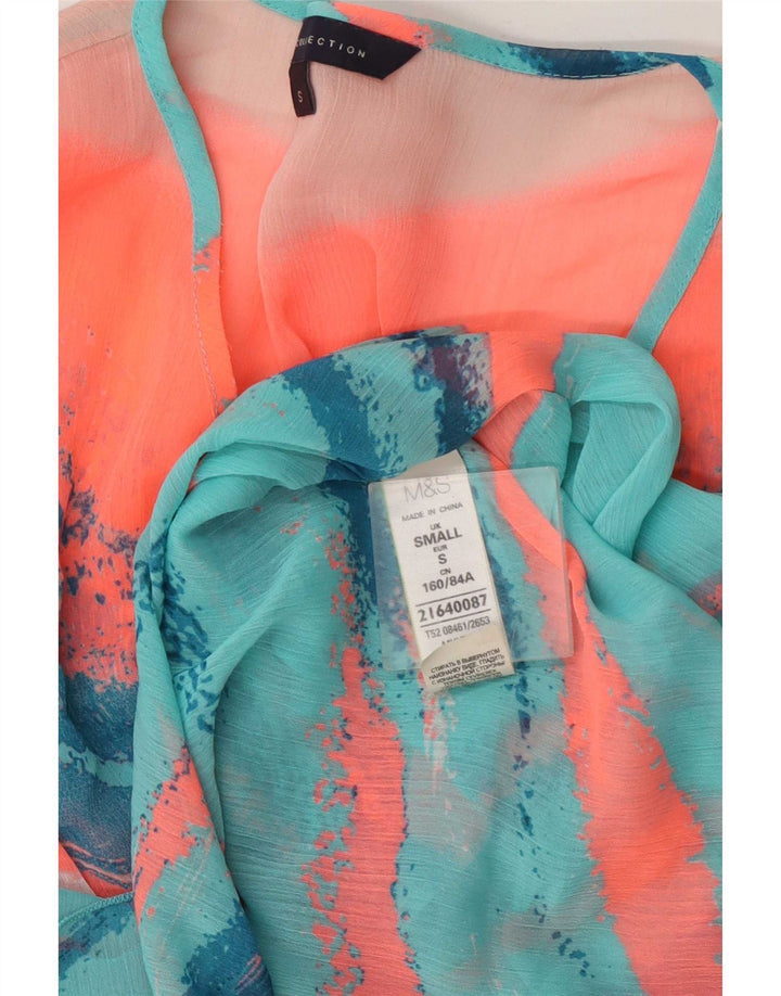Marks & Spencer Womens See Through Kaftan Dress UK 10 Small Multicolored