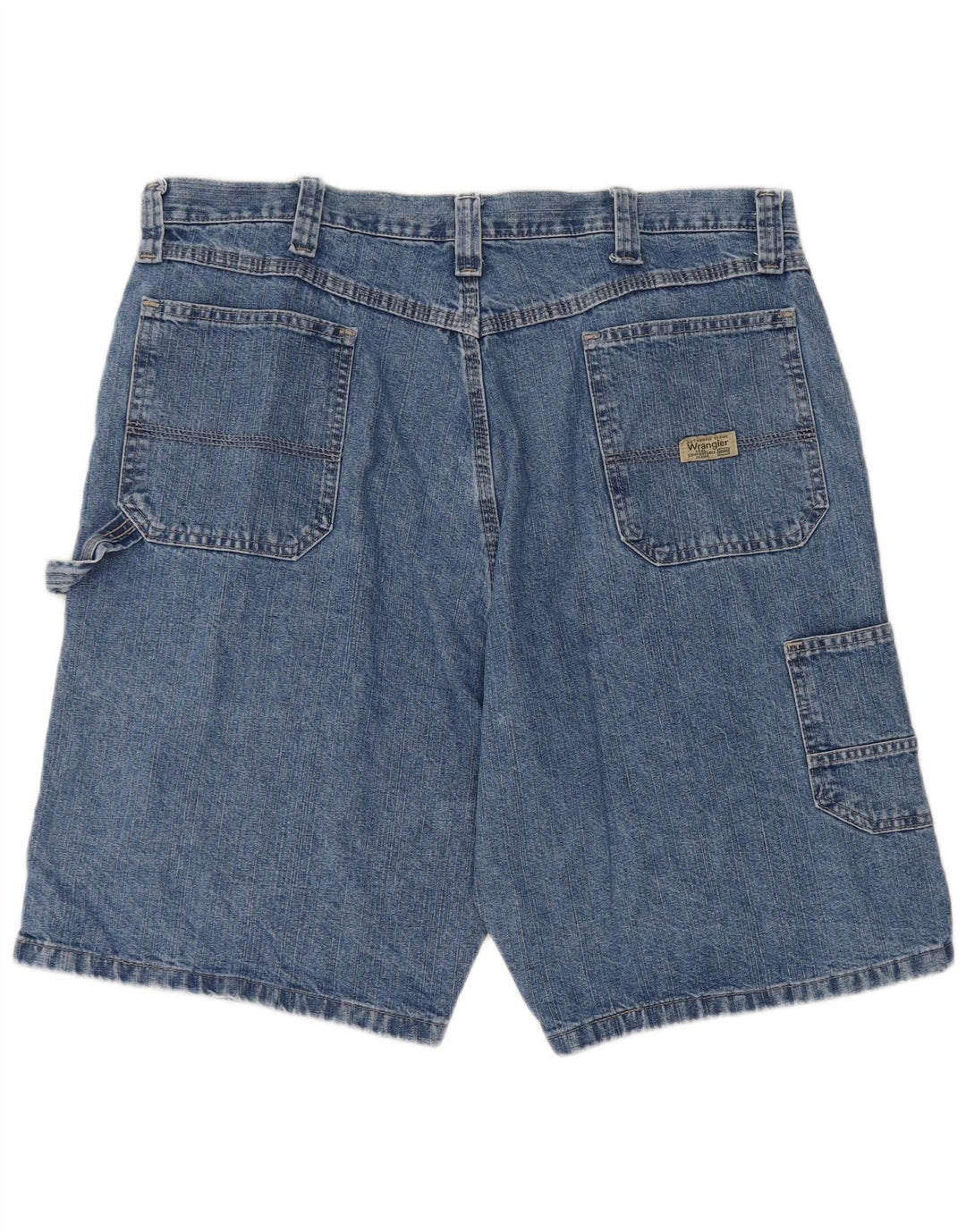 Wrangler Herre Carpenter Denim Shorts W38 XL Blå Bomuld