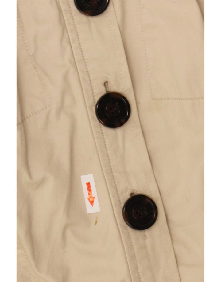 Zara Womens Utility Jacket UK 14 Medium Beige