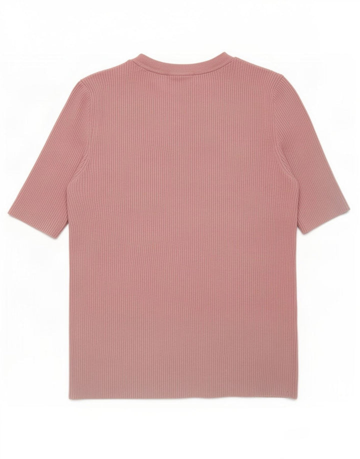 Marks & Spencer T-shirt top til kvinder UK 12 Medium Pink Viscose