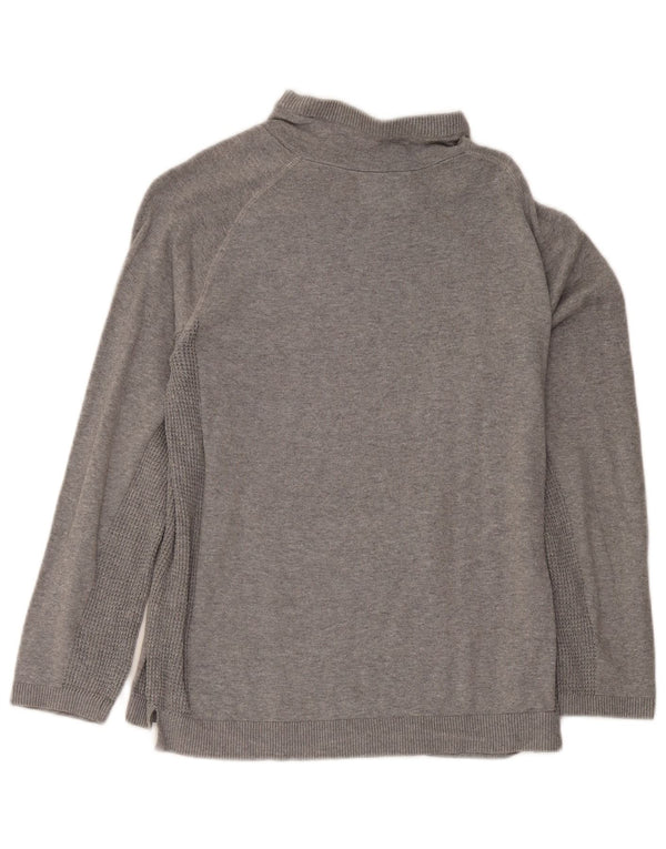Zara Girls Turtle Neck Jumper Sweater 13-14 År Grå Bomuld