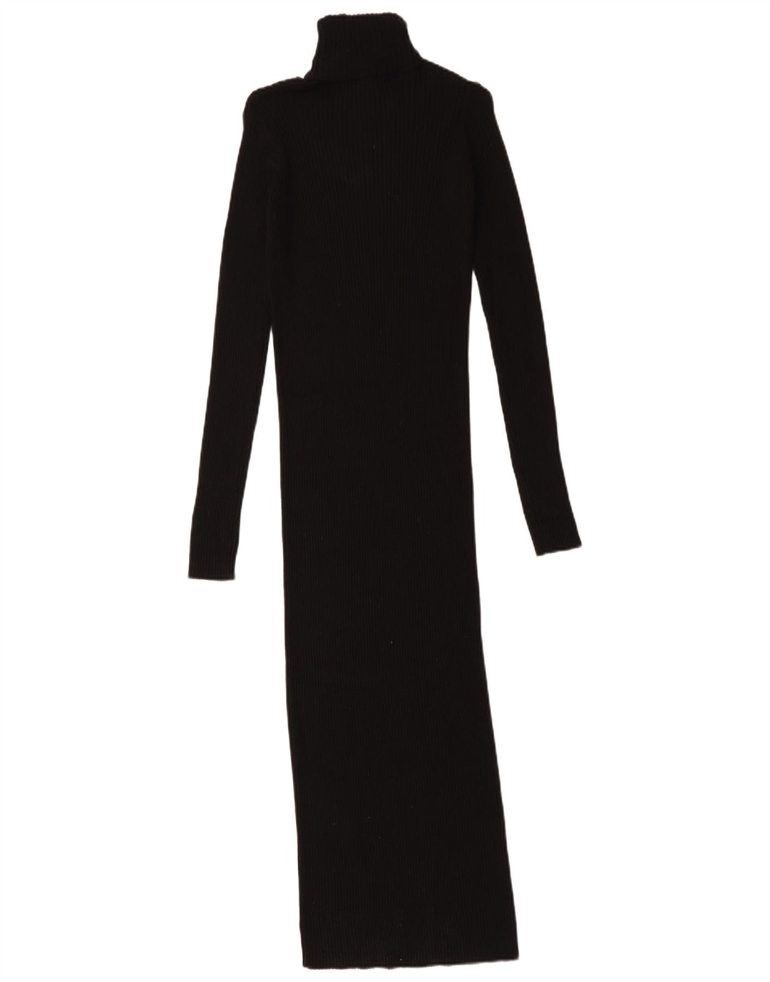 Zara Dame Maxi Jumper Kjole UK 8 Lille Sort