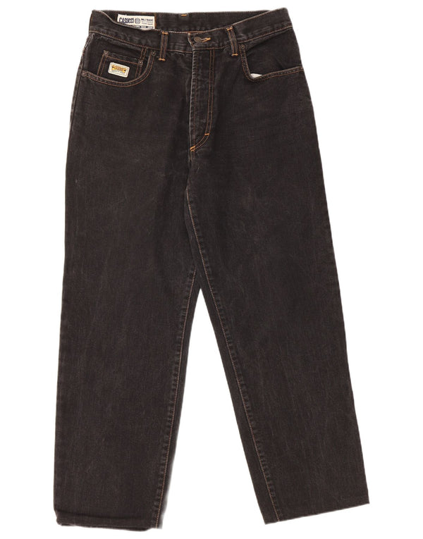 Casucci Mens Straight Jeans IT 48 Medium W30 L27 Black Cotton
