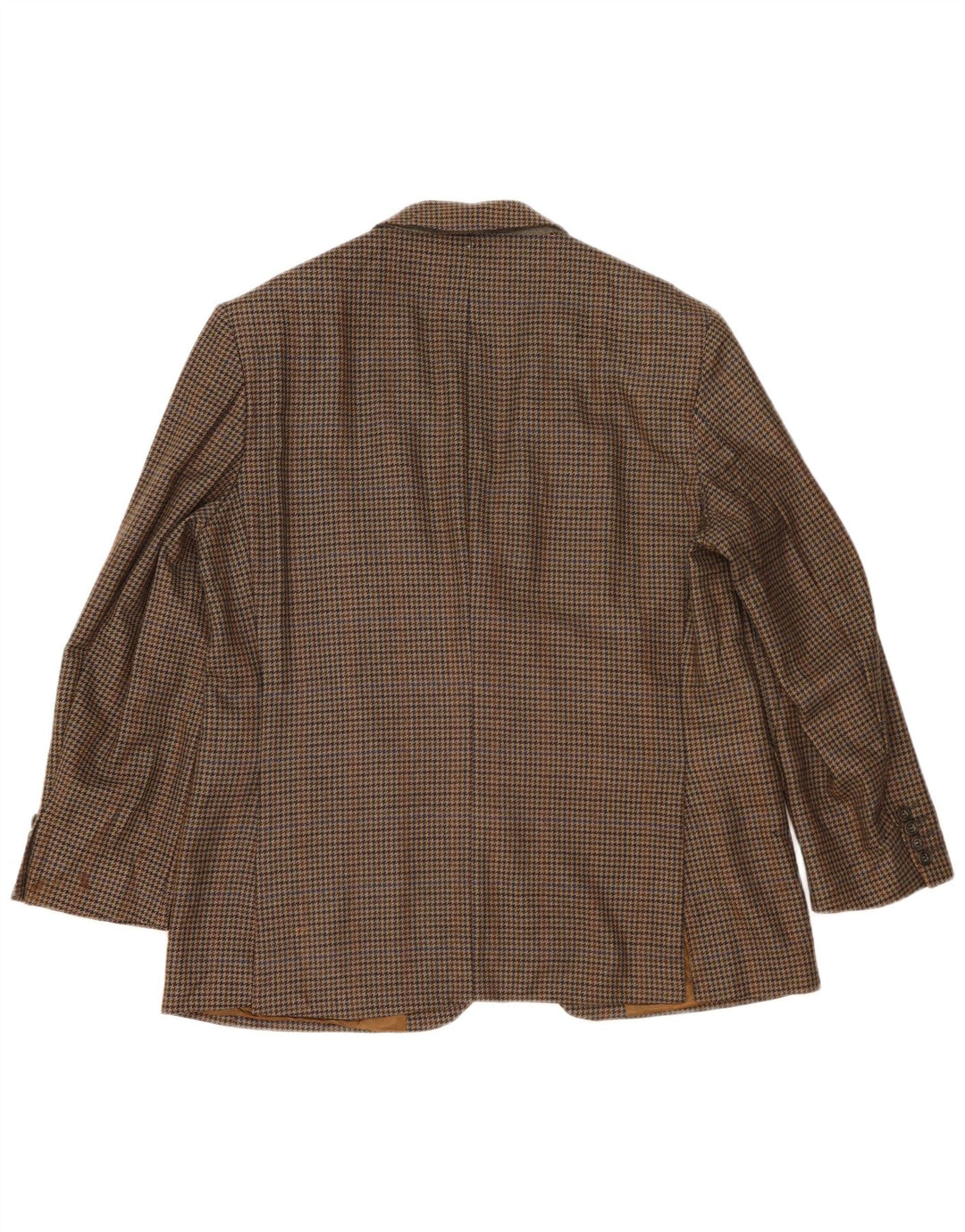 MARKS & SPENCER Herre 2-knaps blazerjakke UK 42 Large Khaki Houndstooth