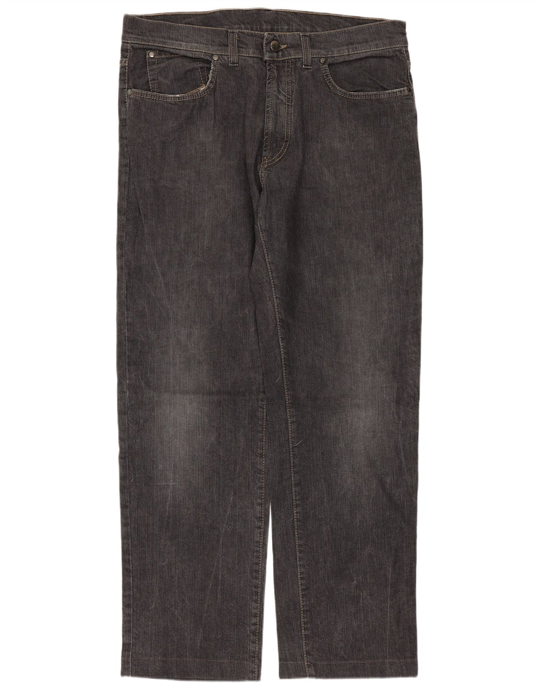 Trussardi Straight Jeans til mænd W36 L30 Sort bomuld