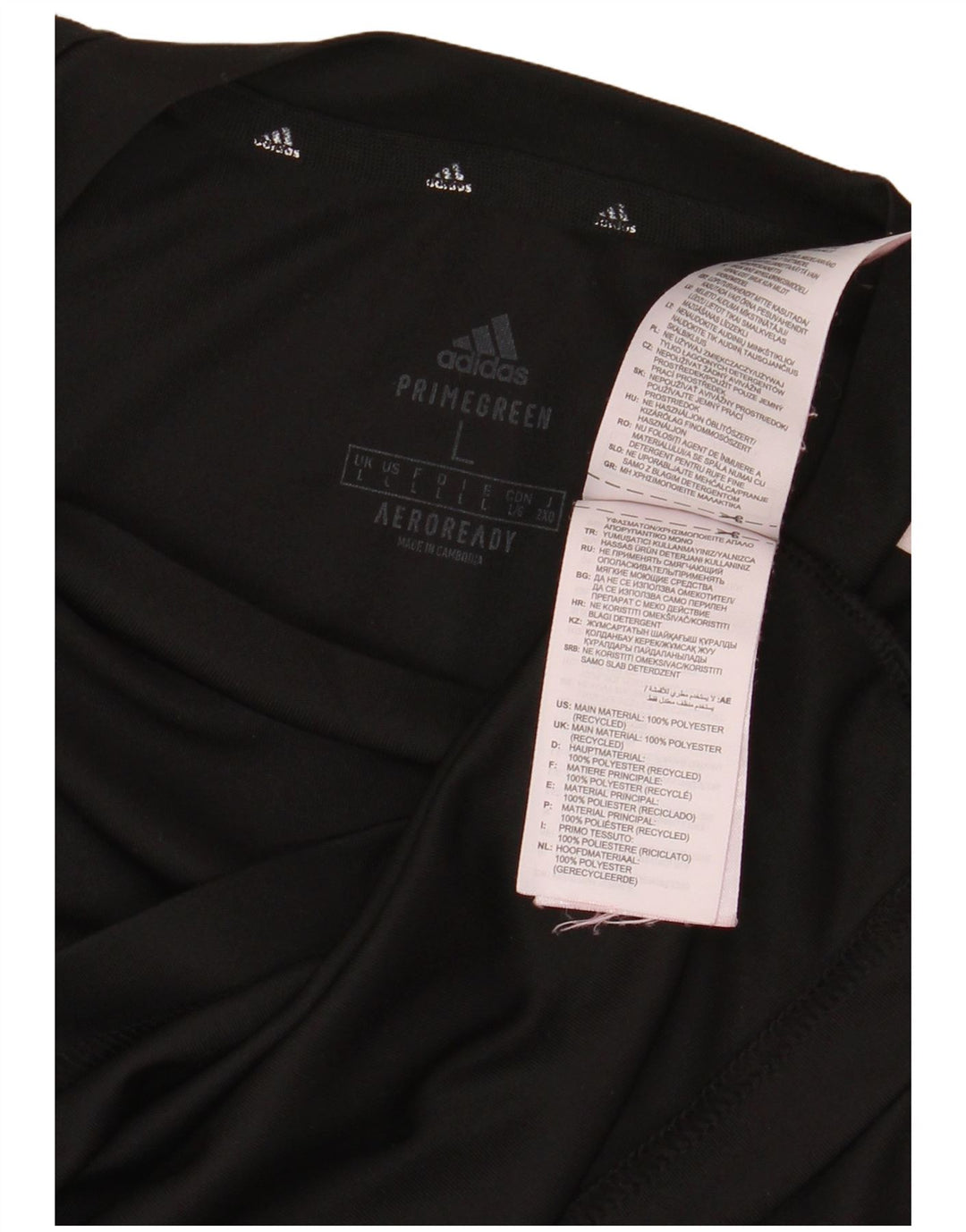 Adidas Herre Aeroready T-Shirt Top Stor Sort Polyester