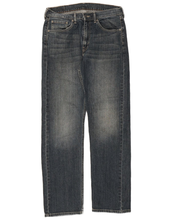Levi's Herre 505 Straight Jeans W32 L32 Blå Bomuld