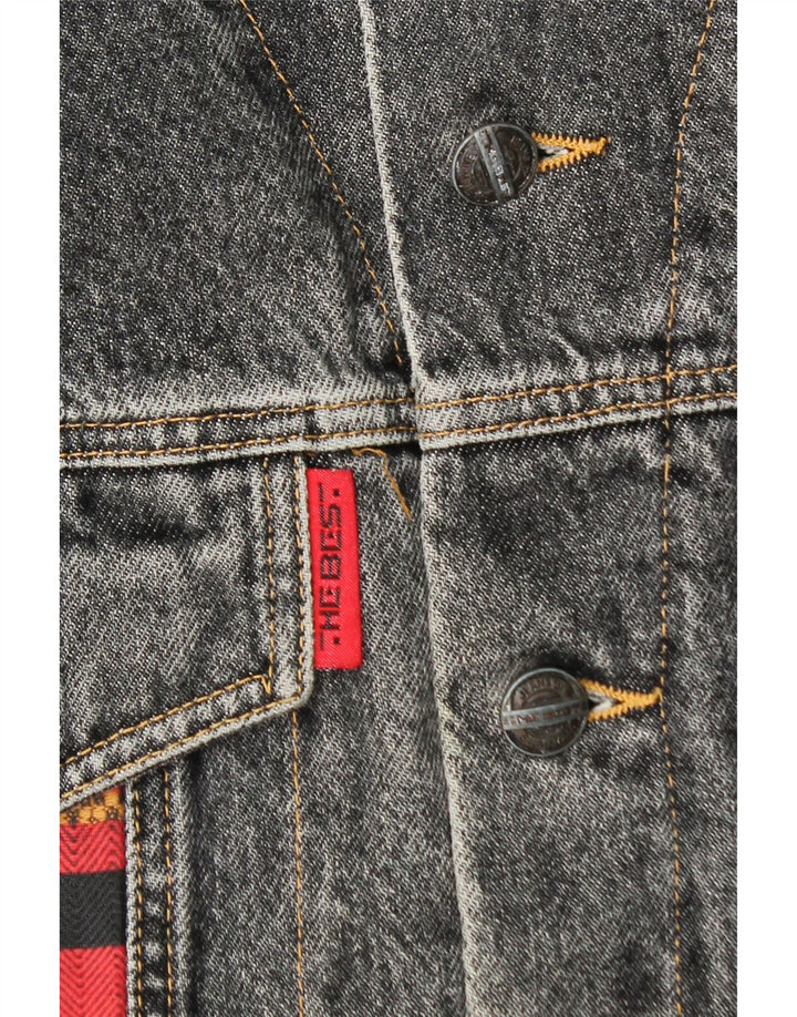 Vintage denimjakke til mænd UK 38 Medium Blue Colourblock