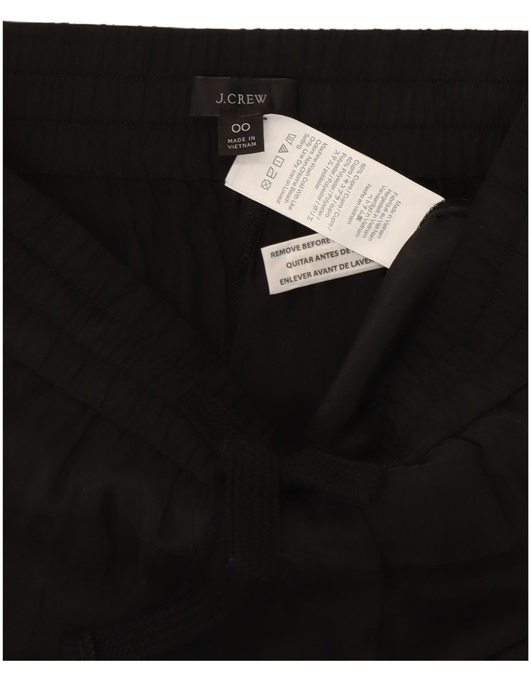 J. CREW Joggers til kvinder Casual Bukser US 00 2XS W22 L26 Sort Bomuld