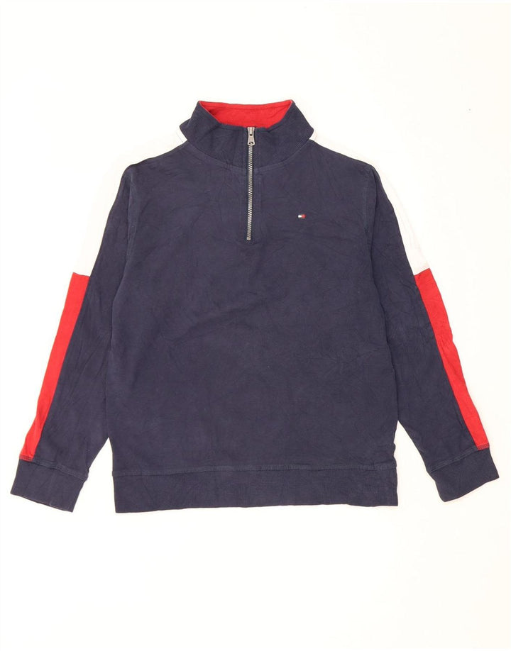 Tommy Hilfiger Boys Sweatshirt Jumper 15-16 år Large Navy Blue