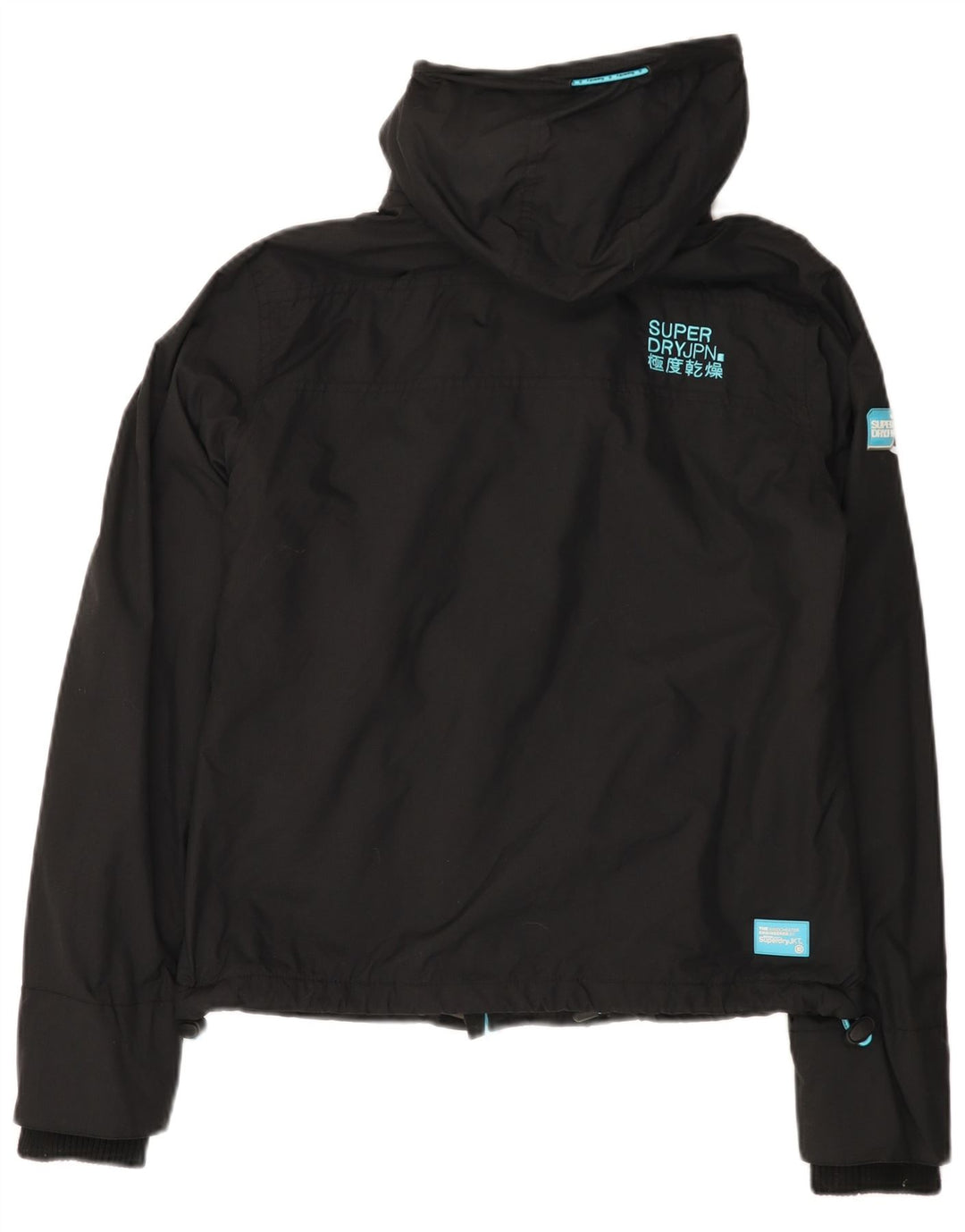 SUPERDRY Vindjakke til kvinder med hætte vindjakke UK 12 Medium Sort