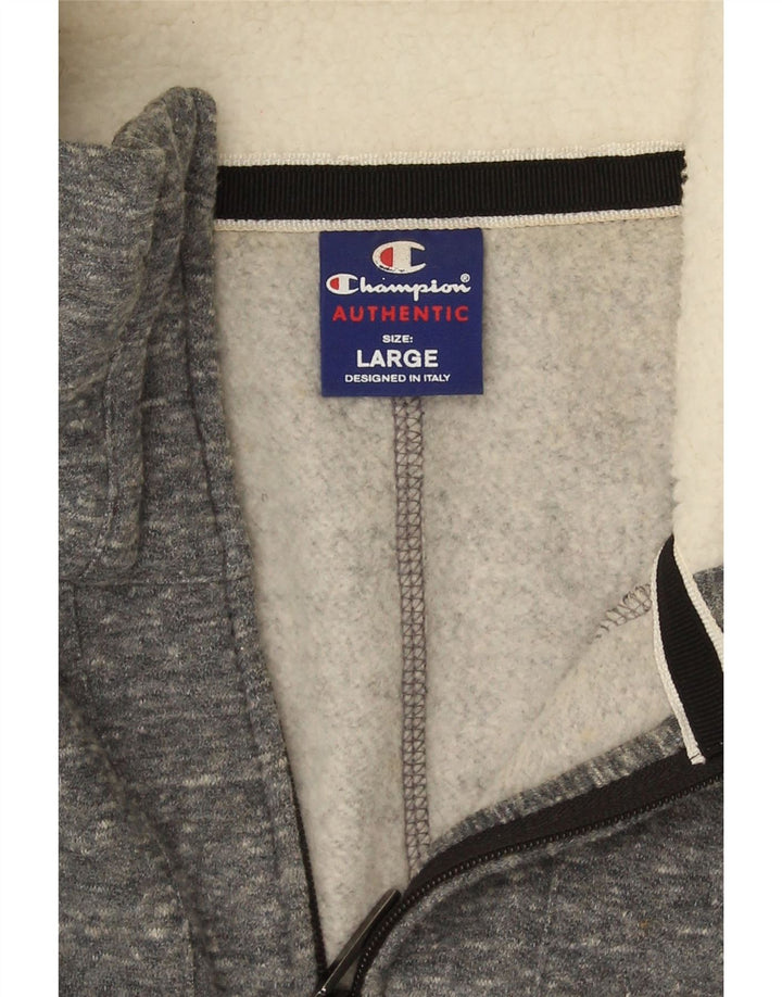 Champion Womens træningsdragt Topjakke UK 14 Large Grey Flecked