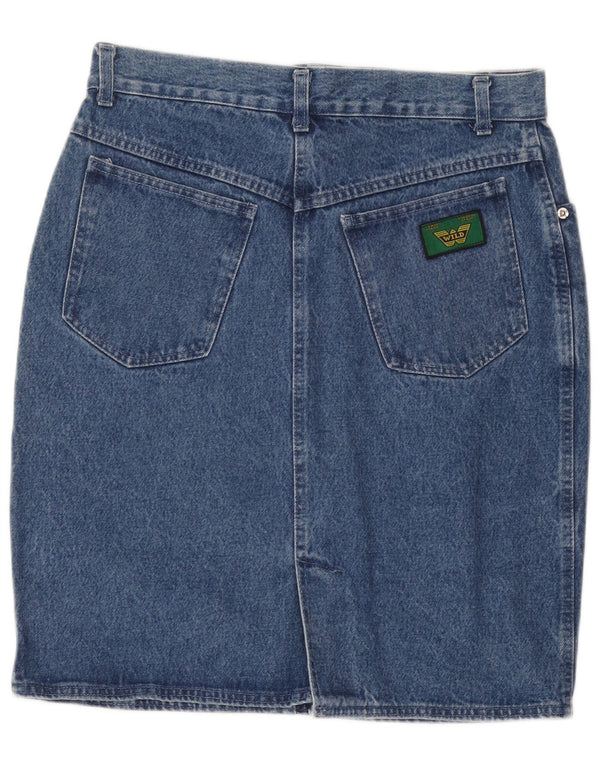 Wild Womens Denim Nederdel IT 50 XL W34 Blå Bomuld