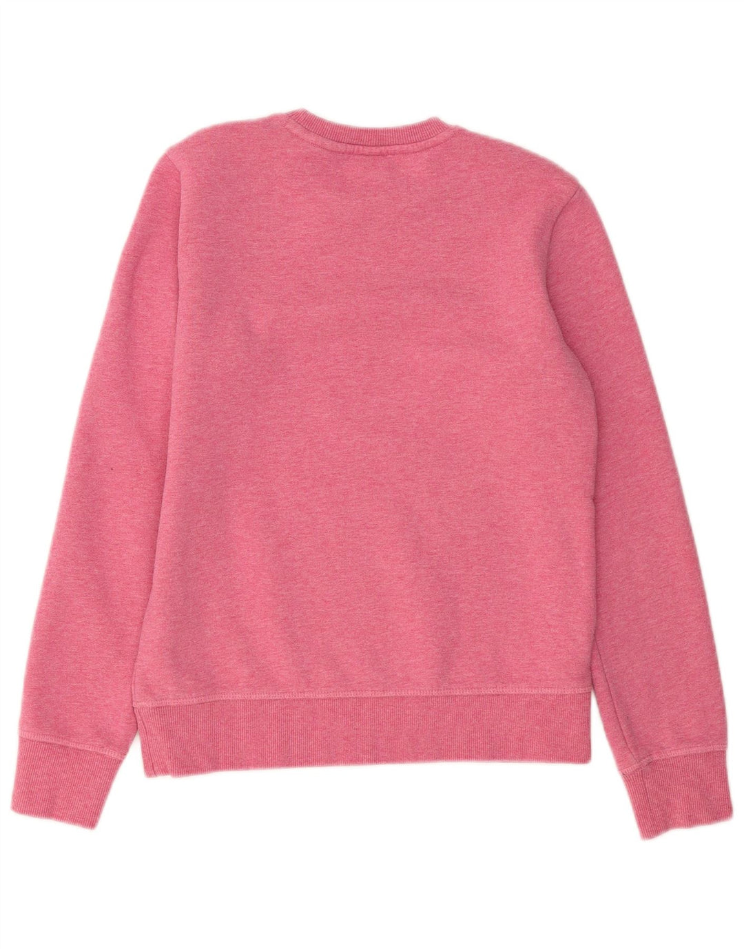 Superdry Dame Sweatshirt Jumper UK 8 Small Pink Bomuld