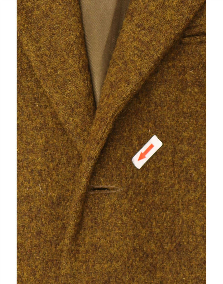 Vintage herre 2-knaps blazerjakke IT 50 Large Khaki Wool