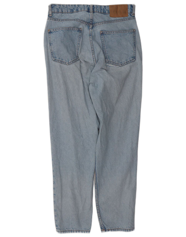 Zara Womens High Rise Tapered Jeans EU 38 Small W28 L27 Blue Cotton