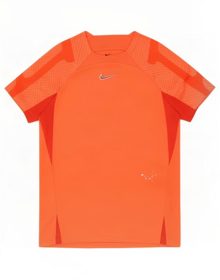 Nike Grafisk T-shirt til mænd, top Medium Orange Colourblock Polyester