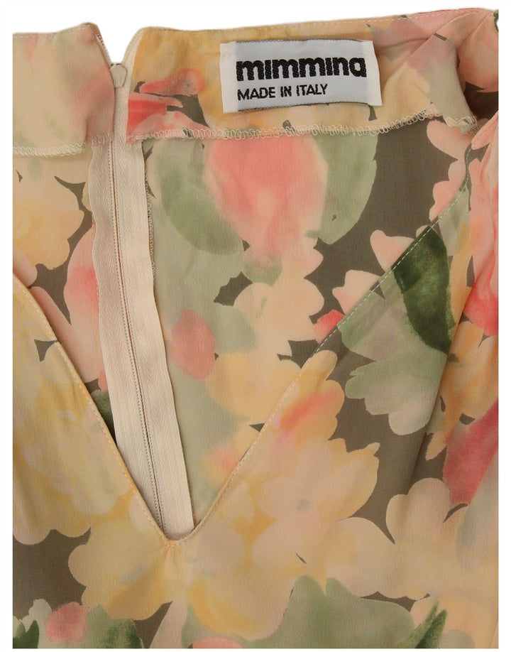 MIMMINA Kvinders Skede Kjole UK 12 Medium Multicolored Floral