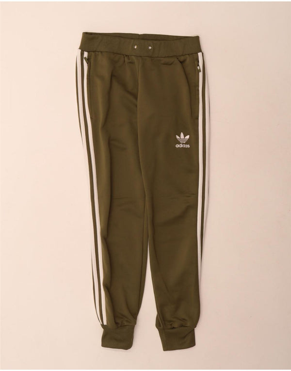 Adidas Dame træningsdragt Bukser Joggers UK 10 Small Green Polyester