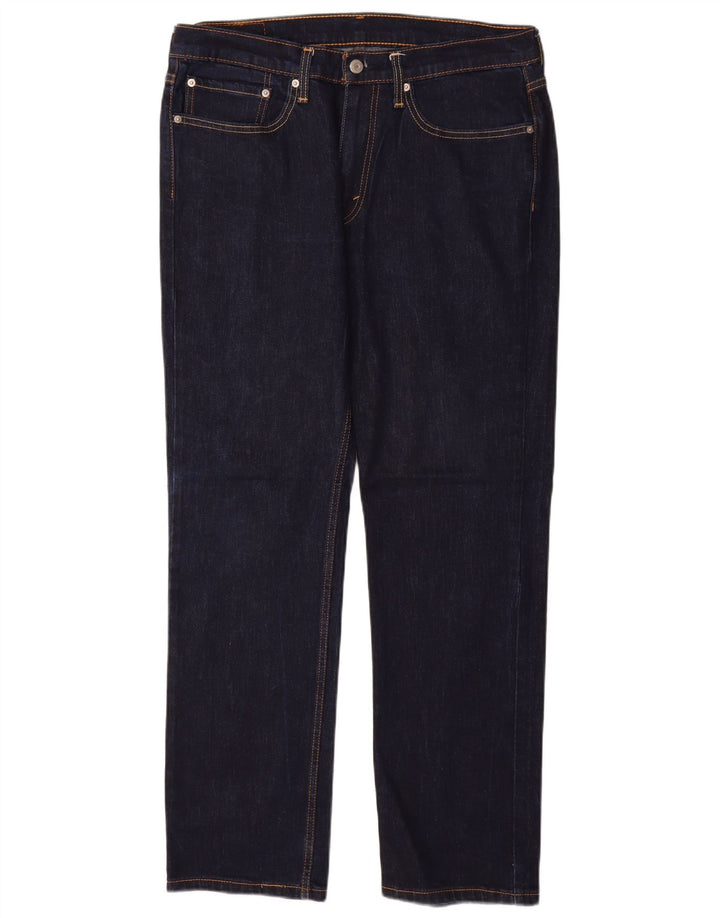 LEVI'S Herre 514 Straight Jeans W34 L32 Marineblå Bomuld