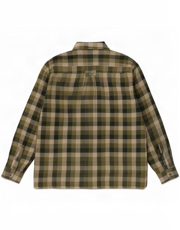 MC Gregor Flannelskjorte til mænd Størrelse 44 XL Grøn Plaid