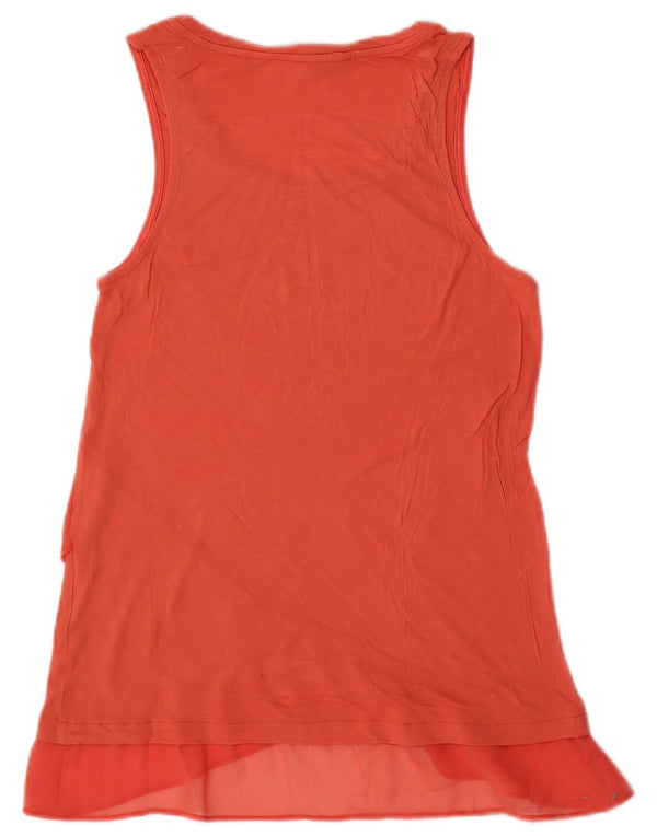 Desigual Womens Sleeveless Blouse Top UK 10 Small Pink Paisley